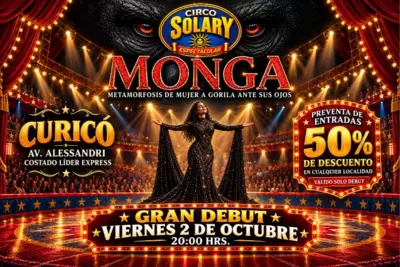 Circo Solary llega a Curicó con la Monga y Tarzán - Circo